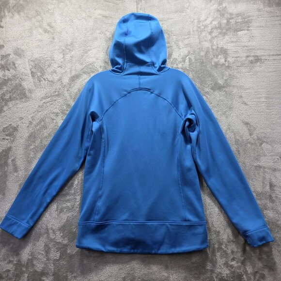 Patagonia Hoodie Jacket Womens Medium Blue Polartec Power Stretch Zip Fleece - Picture 4 of 11